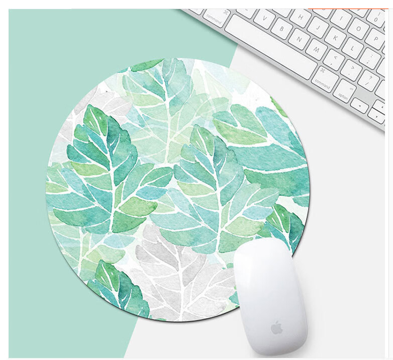 Juyingfeng Mouse Pad Small Size with Lock Edge, Round Mouse Pad, Portable, Washable, Laptop Mouse Pad, 220*220mm, Bao Fu Jie You 5