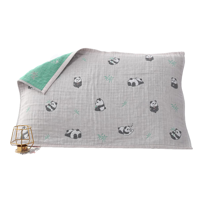 KING SHORE Class A Pure Cotton Pillowcase, 100% Cotton, Antibacterial, Odor-Resistant, Lint-Free, 5-Layer Gauze, Student Pillowcase, Sweat-Absorbing