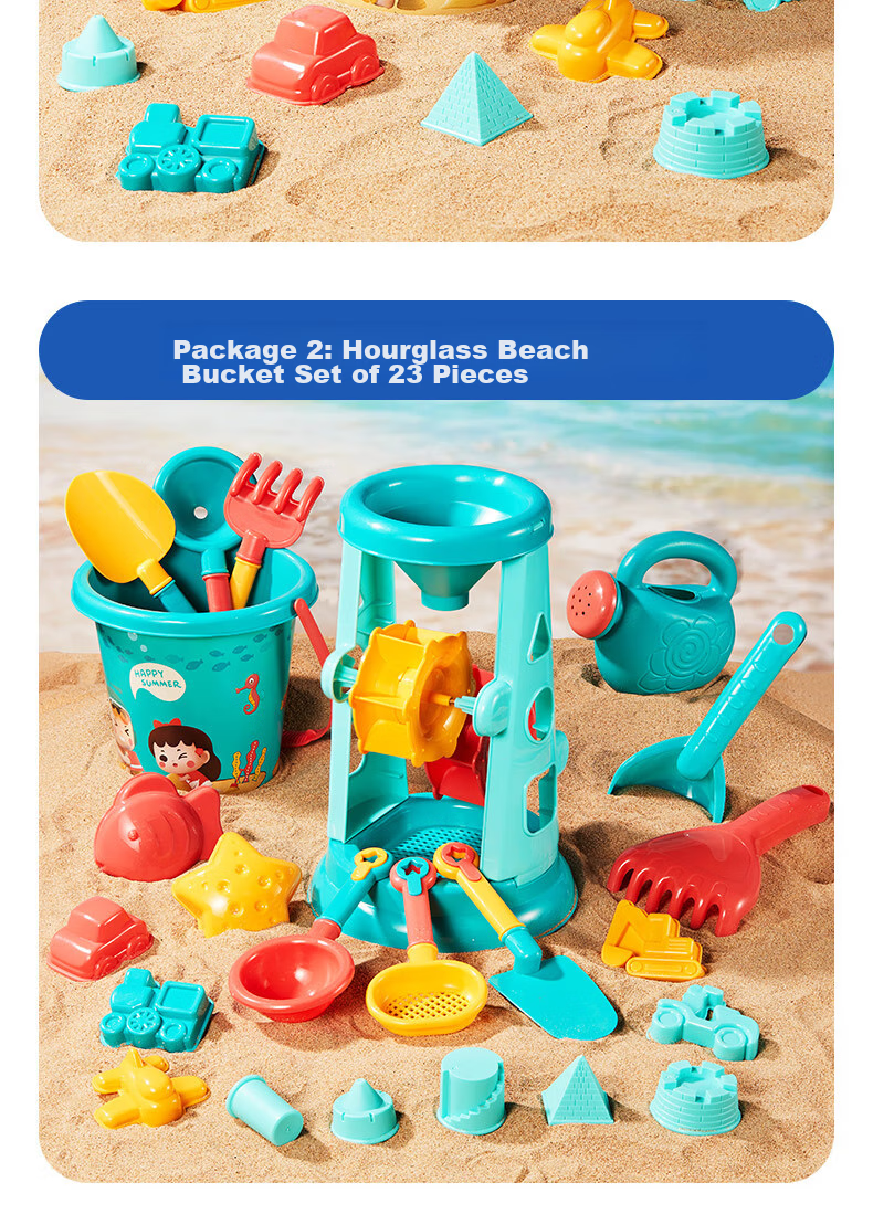 Dimoarch Children's Beach Toys, Sand Shovels And Digging Tools, 34-Piece Set, Outdoor Sand And Water Play Toys, Beach Cars, Birthday Gift 13