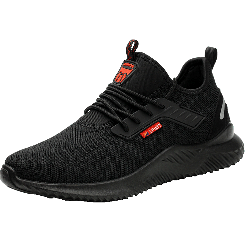 LAOGUANJIA Men's Safety Shoes, Breathable Steel Toe, Anti-Smashing And Puncture-Resistant Work Boots, Functional Footwear LG912 Size 40