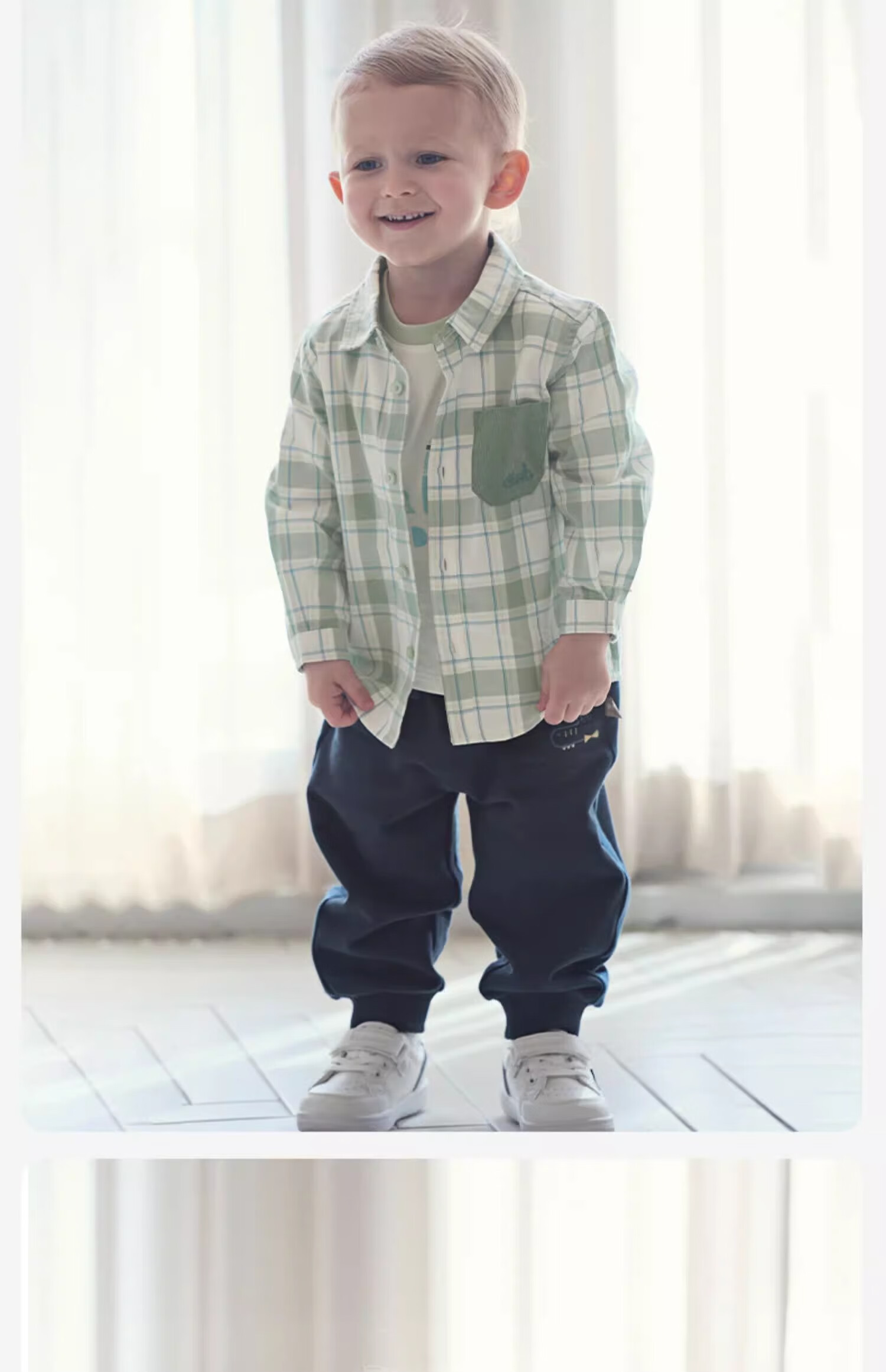 DAVE & BELLA Children's Shirt, Boys' Plaid Shirt, Baby Boy Autumn Cotton Top, Kids' Clothing 11