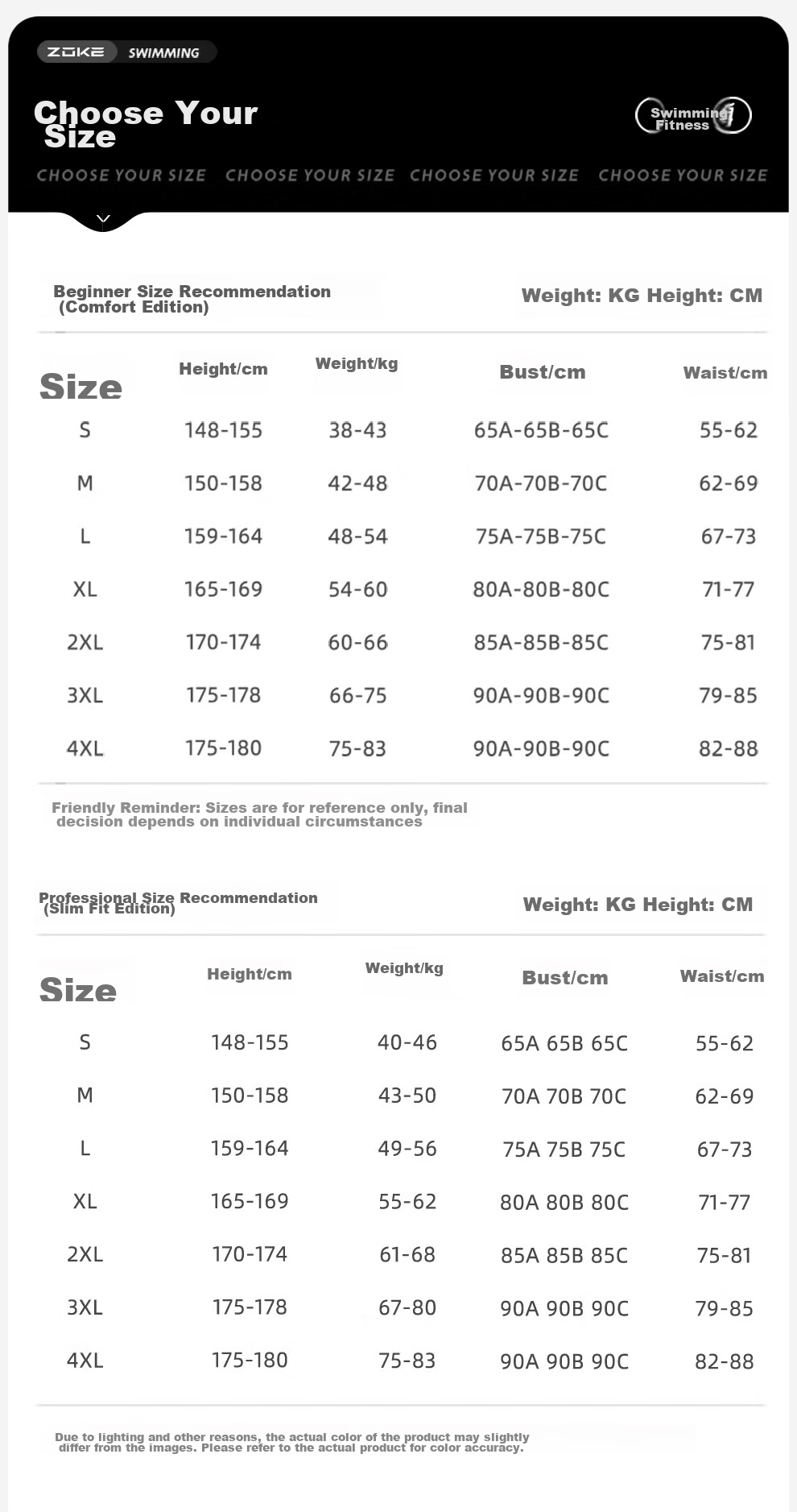 ZOKE Women's One-Piece Swimsuit, Knee-Length, Athletic Fitness Competition Swimwear, 124601435 Black/pink Purple, 2XL 8