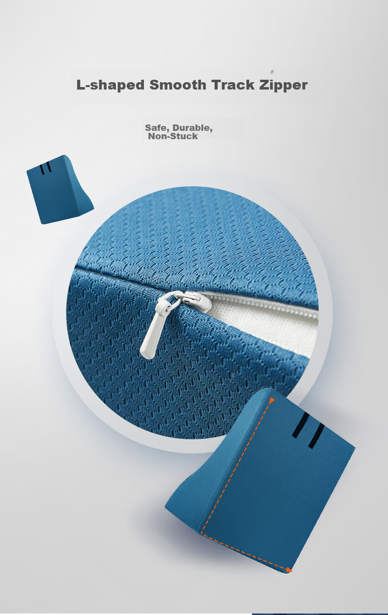 JAGO Bed Headboard Cushion, Large Lumbar Support Pillow, Memory Foam Sofa Cushion, Throw Pillow, Tatami Soft Pack Triangle Pad 15