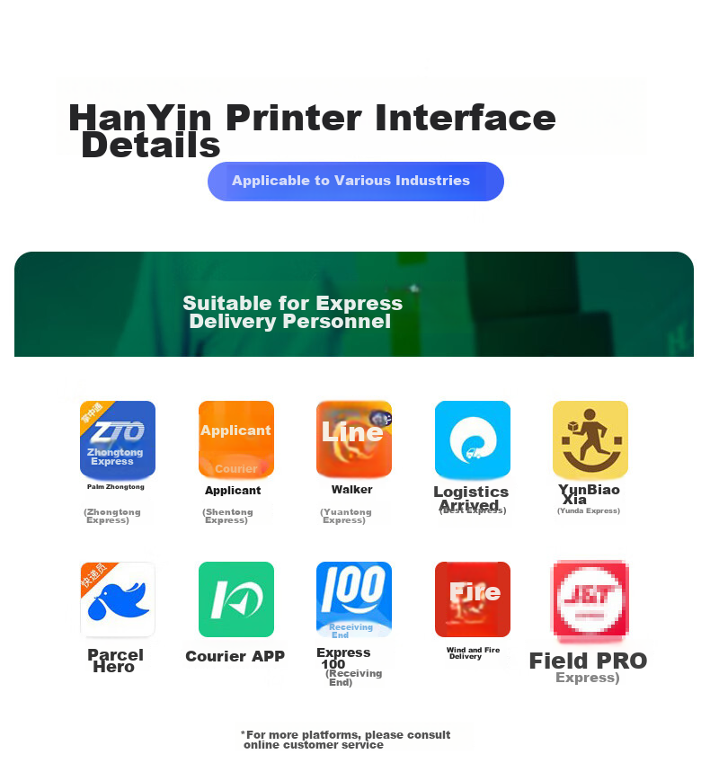 HPRT A300E Portable Express Delivery Single Mobile Bluetooth Universal Thermal Printer, Warehouse Label Pickup Code Electronic Shipping Label, Cainiao Post Station Printing Machine 3