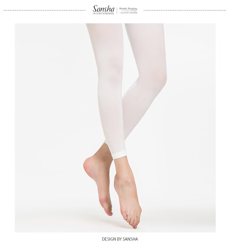 Sansha Ballet Dance Tights, Women's Footed Stockings, 9/10 Inch Thigh-High Socks for Dance Performances, T87 Pink 3