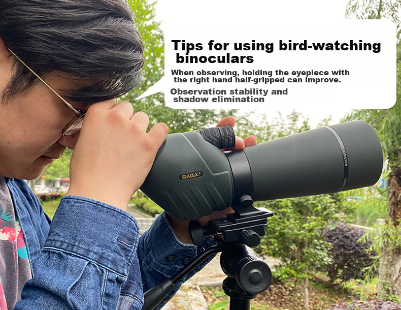 SAGA Professional Variable Zoom Birdwatching Telescope 20-60x High Power HD Spotting Scope Compatible with DSLR and Smartphone 34