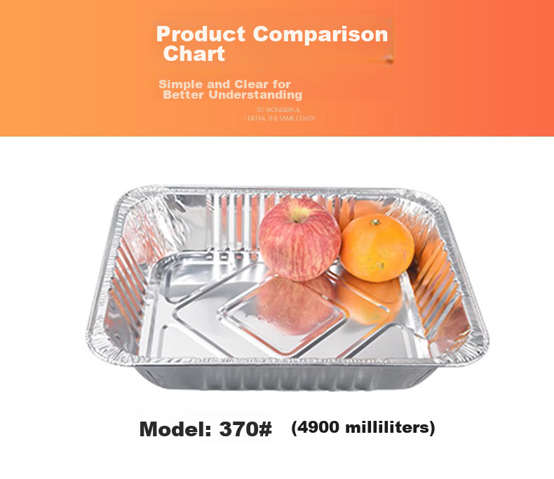 Babike Aluminum Foil Takeout Boxes, Large Capacity 4900ml*10 Pieces, for Baked Fish, Crayfish, Camping, Barbecue, And Food Packaging 8
