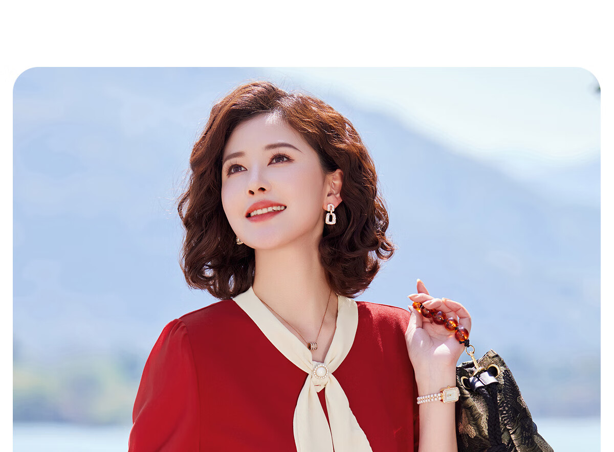 Yuzhaolin Xipo Po Knitted T-Shirt Summer Middle-aged and Elderly Women's Mom Short Sleeve Top Y52T169 12