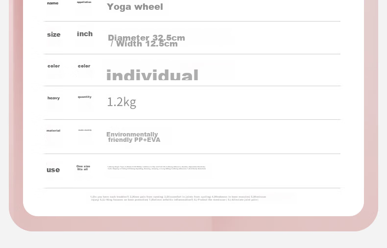 Yottoy Yoga Wheel for Shoulder Opening And Back Beauty, Beginner Yoga Equipment, Posture Correction Tool, Magic Ring for Pilates And Yoga 16