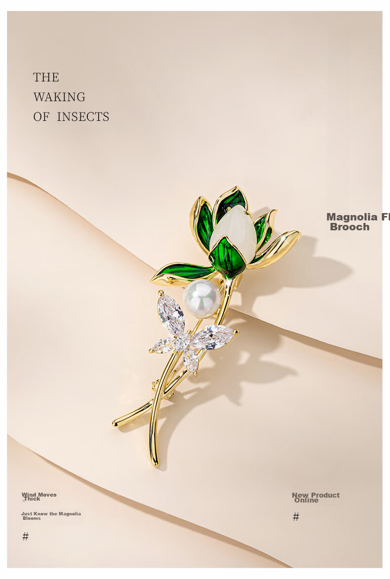 Qlady Orchid Brooch, High-End Women's Elegant Corsage, Anti-Exposure Pin, Scarf Buckle, Suit Accessory, Birthday And Mid-Autumn Festival Gift 1