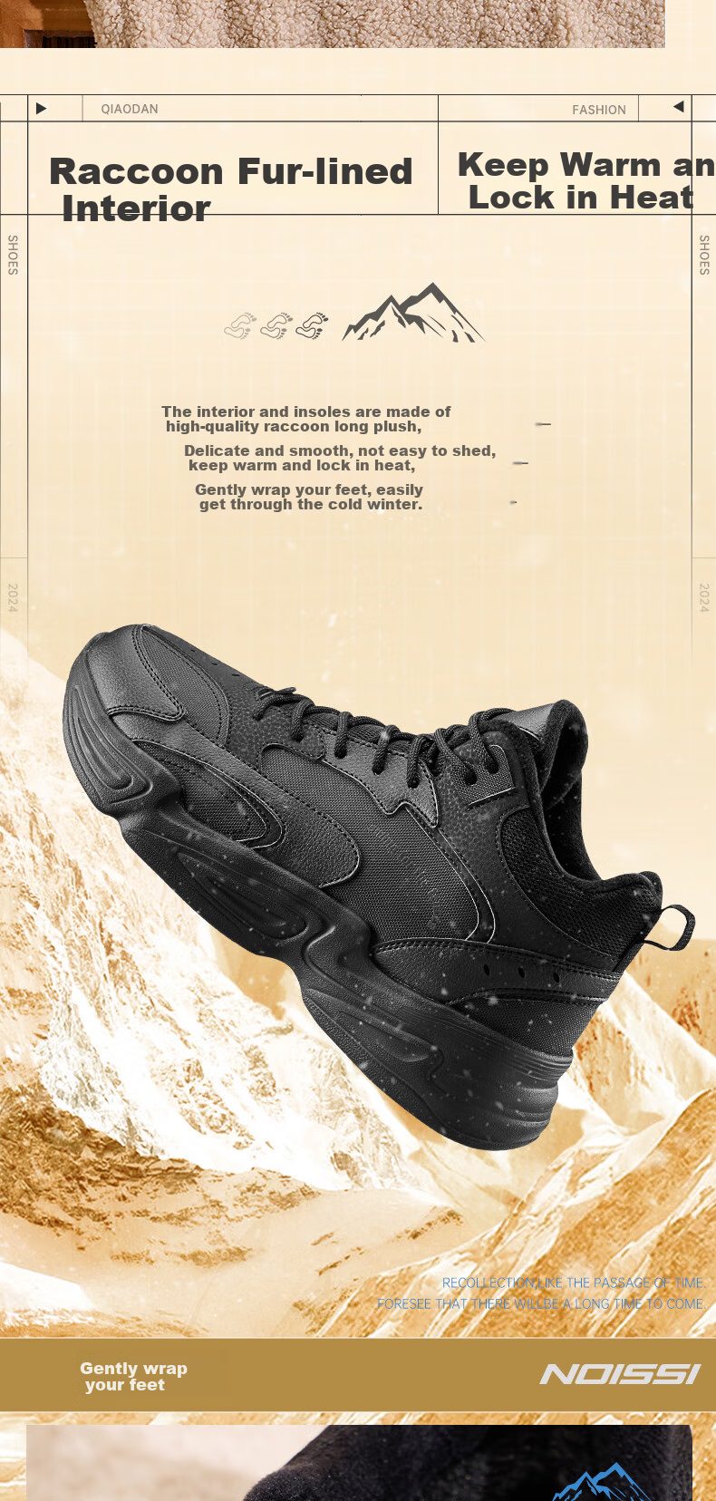 QIAODAN Men's Casual Shoes, High-Top Trendy Retro Running Shoes, Comfortable Versatile Outdoor Sports Shoes 4