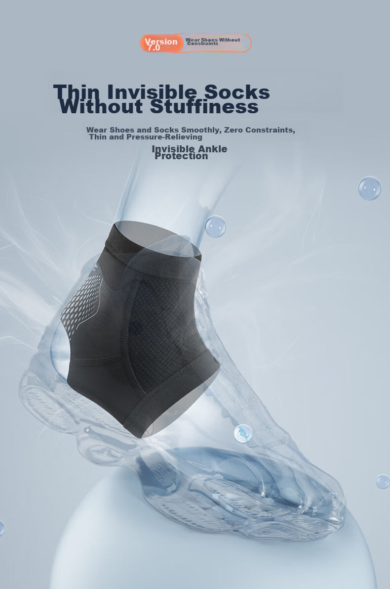 Li-Ning Ankle Brace, Sprain Protection, Recovery Sleeve, Sports Basketball Anti-Sprain Fixation Brace, Ultra-Thin Ankle Support 10