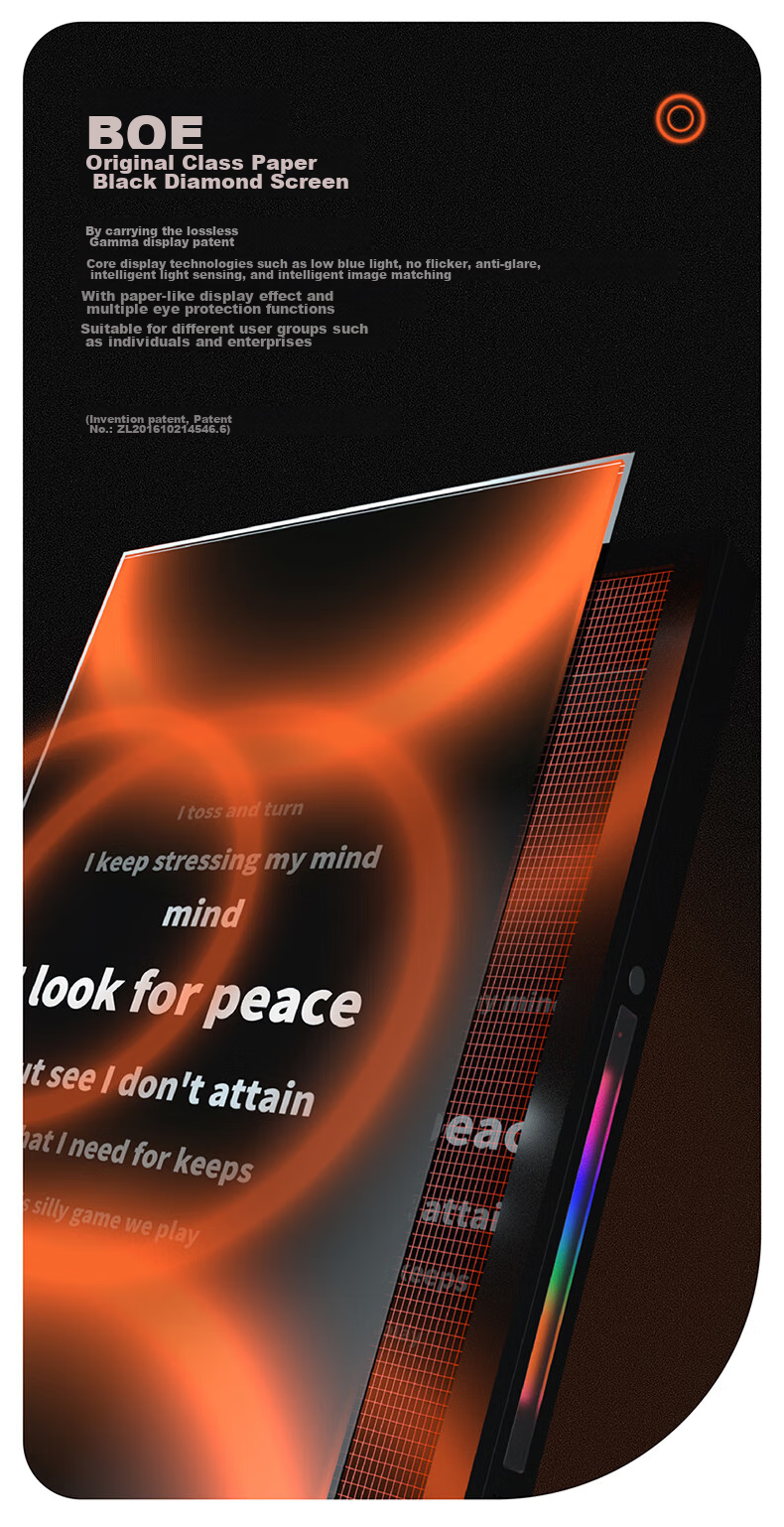 CC&JBL Time Album Floating Lyrics Speaker Electronic Photo Frame Floating Subtitles Bluetooth Speaker Home Desktop Calendar Frame Smart Home Birthday Gift for Men and Women 3