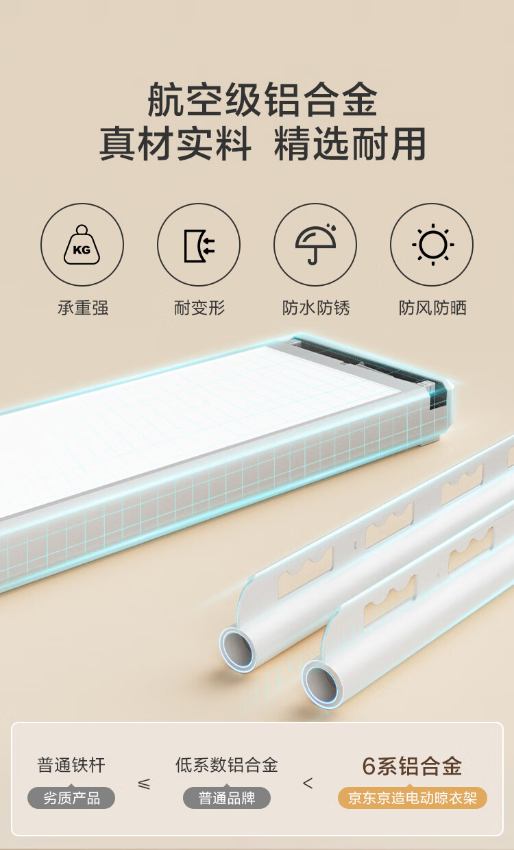 国补后立减 30%:京东京造 M1 等晾衣机 363 元起探底(免费安装)