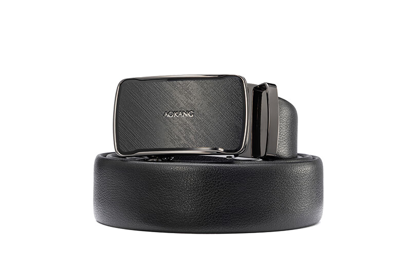 Aokang Men's Automatic Buckle Belt, Business Waistband, Top-Grain Leather Gift Box, Trouser Belt, Birthday Gift for Husband 11