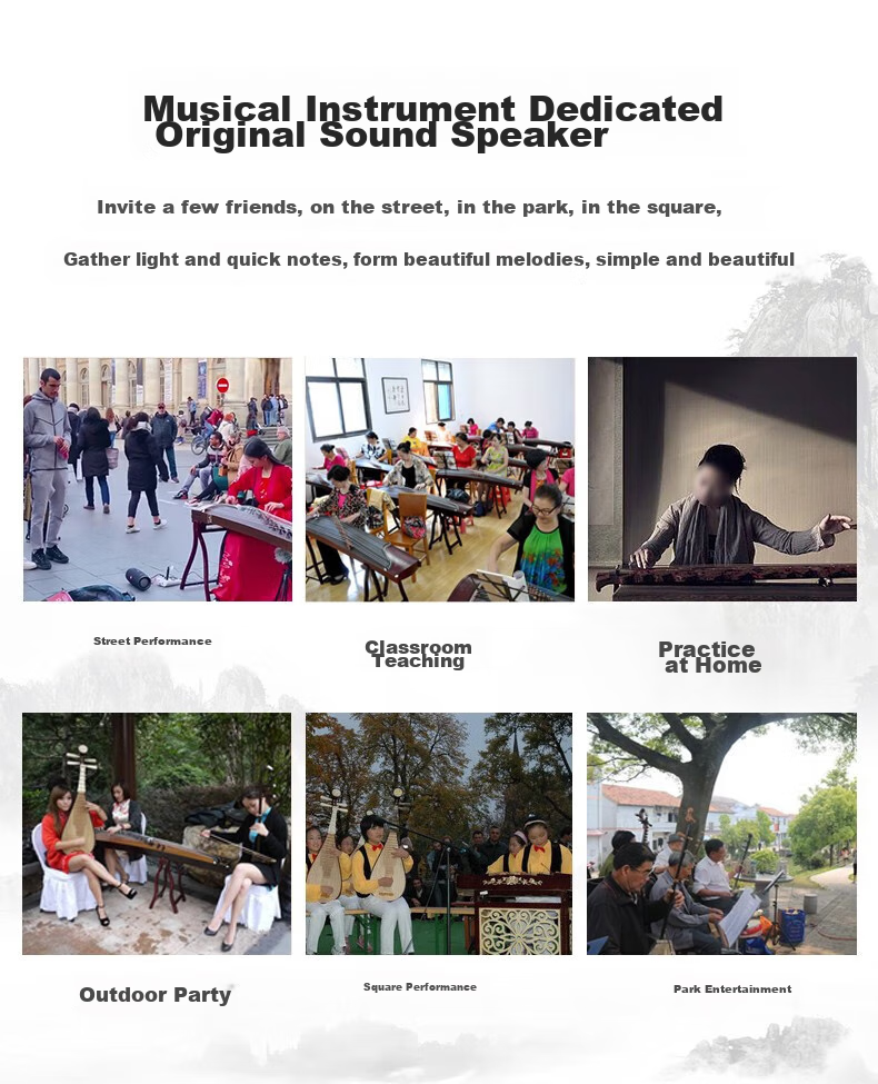 ENO ENU Ancient Zither Dedicated Folk Music Pickup Device for Guzheng, Erhu, And Guqin, External Pickup EPU01GQ 11