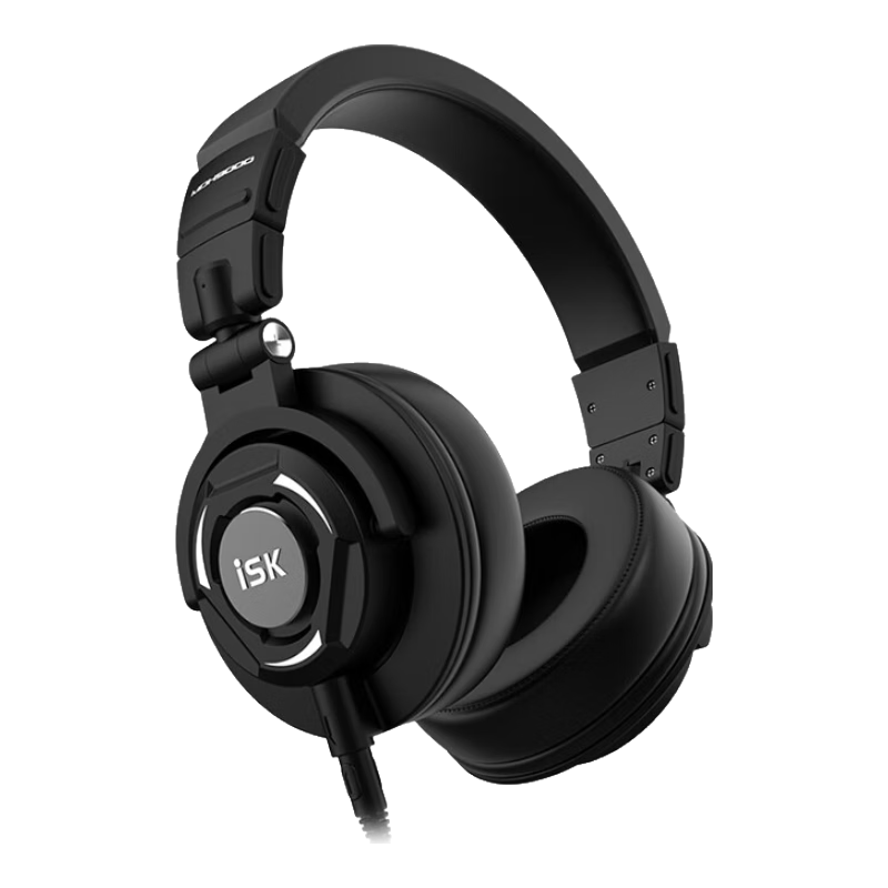 ISK MDH9000 Professional Over-Ear Monitoring Headphones, Comfortable Full-Enclosed Cavity Design, Gaming Headphones for Computer And Mobile Phones, Sound Card Karaoke Recording And Gaming Music