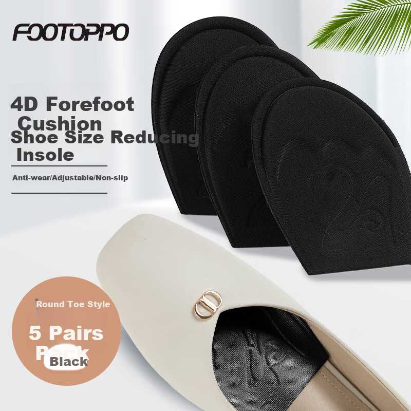 FOOTOPPO Front Palm Pad Half Pad for Women's High Heels And Leather Shoes, Semi-Sized Shoe Insoles, Thickened Shoe Inserts, Foot Pads And Cushions for Shoes That Are Too Big
