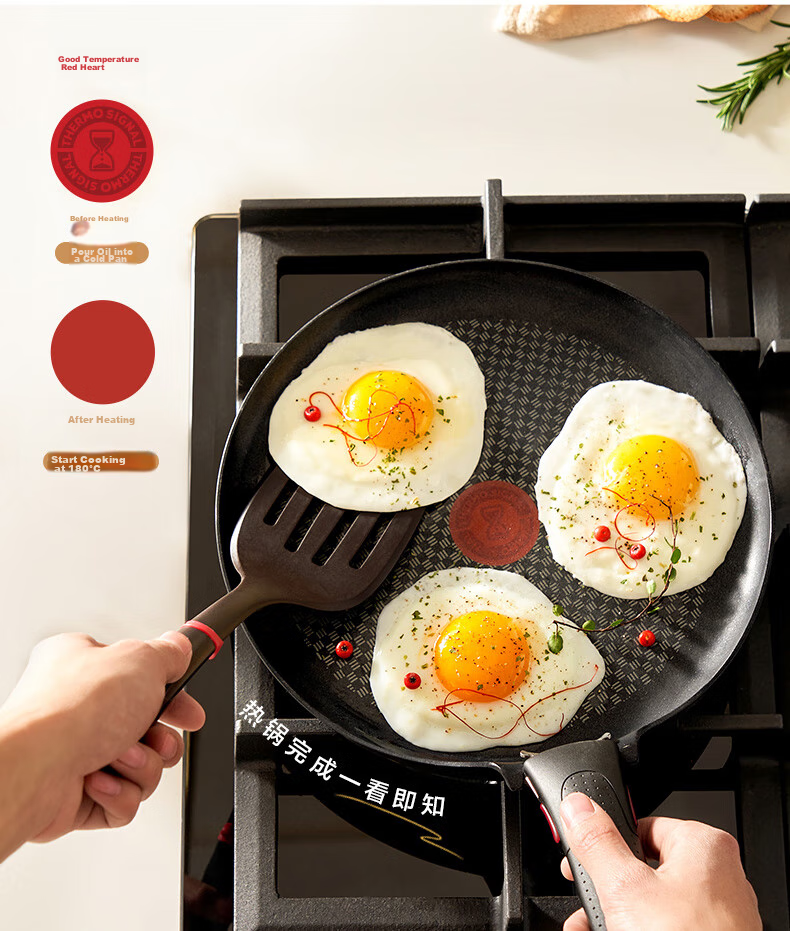 Tefal Non-Stick Frying Pan, Detachable Pancake Griddle, Nutritious Breakfast Pan, Compatible with Gas Stove And Oven, Titanium-Coated Non-Stick Frying Pa 10