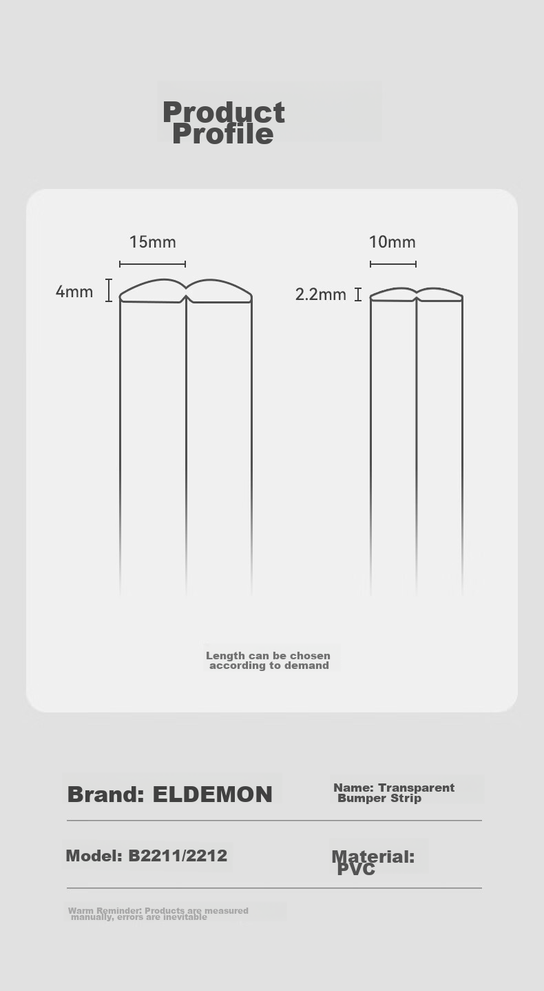 EUDEMON Transparent Anti-Collision Strip Wall Corner Guard Edge Protector for Children's Safety Table Corners Kindergarten Protection Strip 2 Meters 1 Piece 12