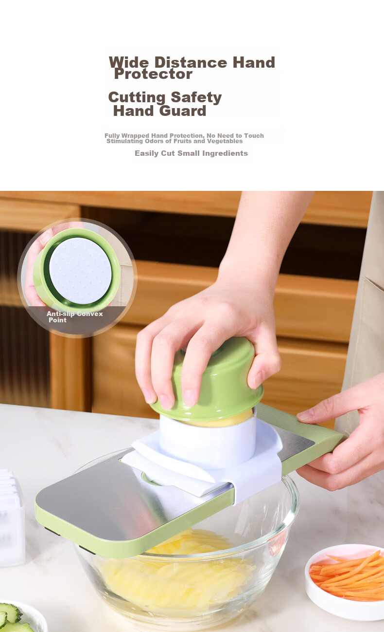 MAXCOOK Potato Slicer, Wavy Potato Cutter, Sweet Potato Waffle Cutter, French Fries Cutter, Slicer MCD1146 7
