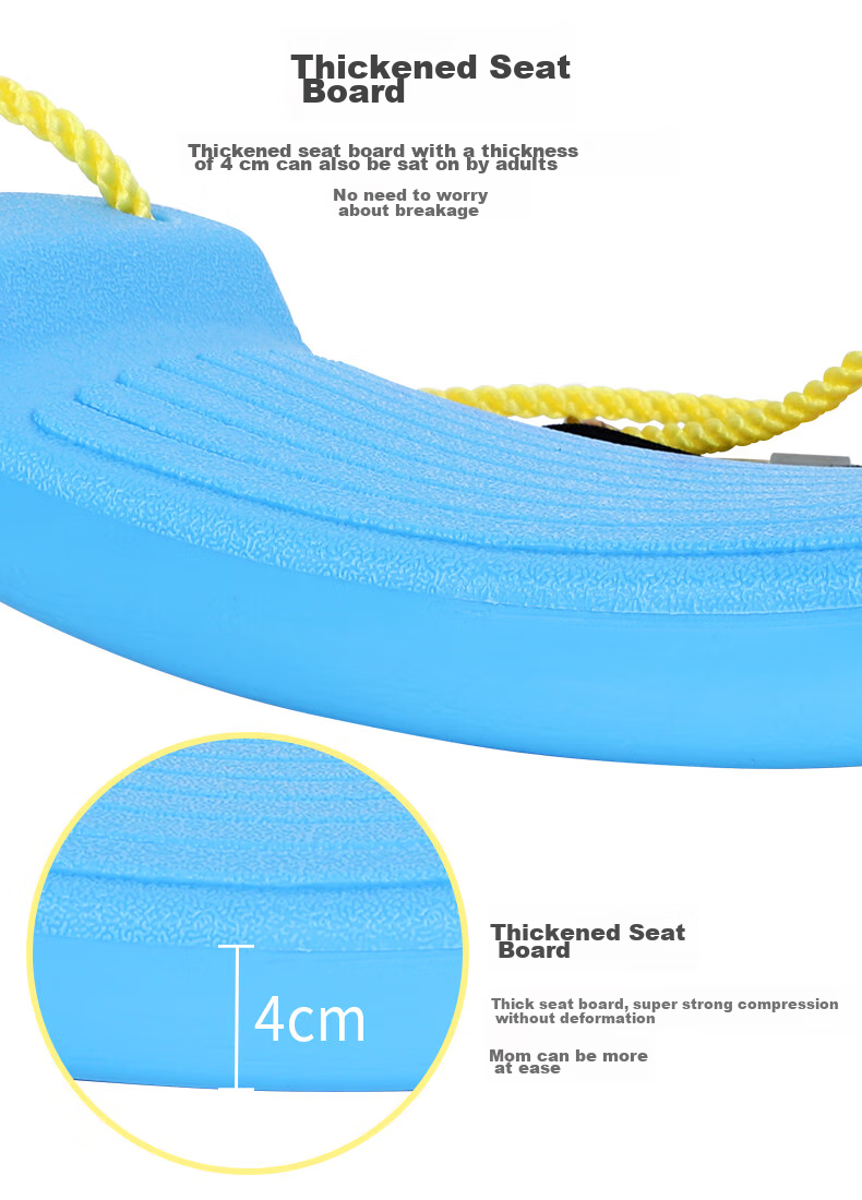 Hongdeng Children's Swing Board for Home Indoor And Outdoor Use, Baby Kids Swinging Playset, Blue Flexible Board, Birthday And New Year Gift 10