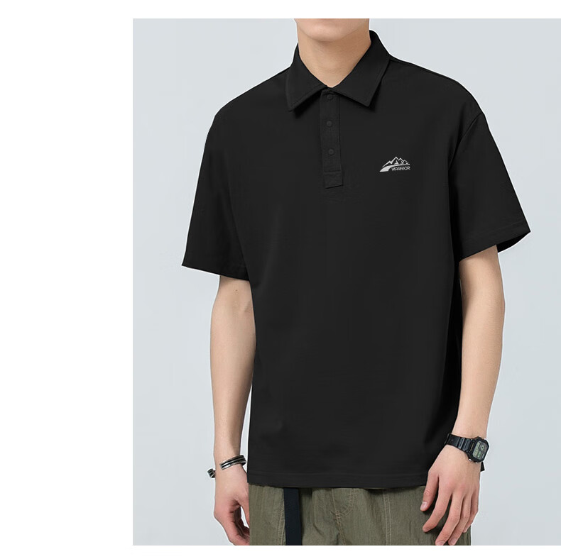 Warrior Men's Polo Shirt Summer Short Sleeve Ice Silk Quick-Dry Breathable Casual T-Shirt 8