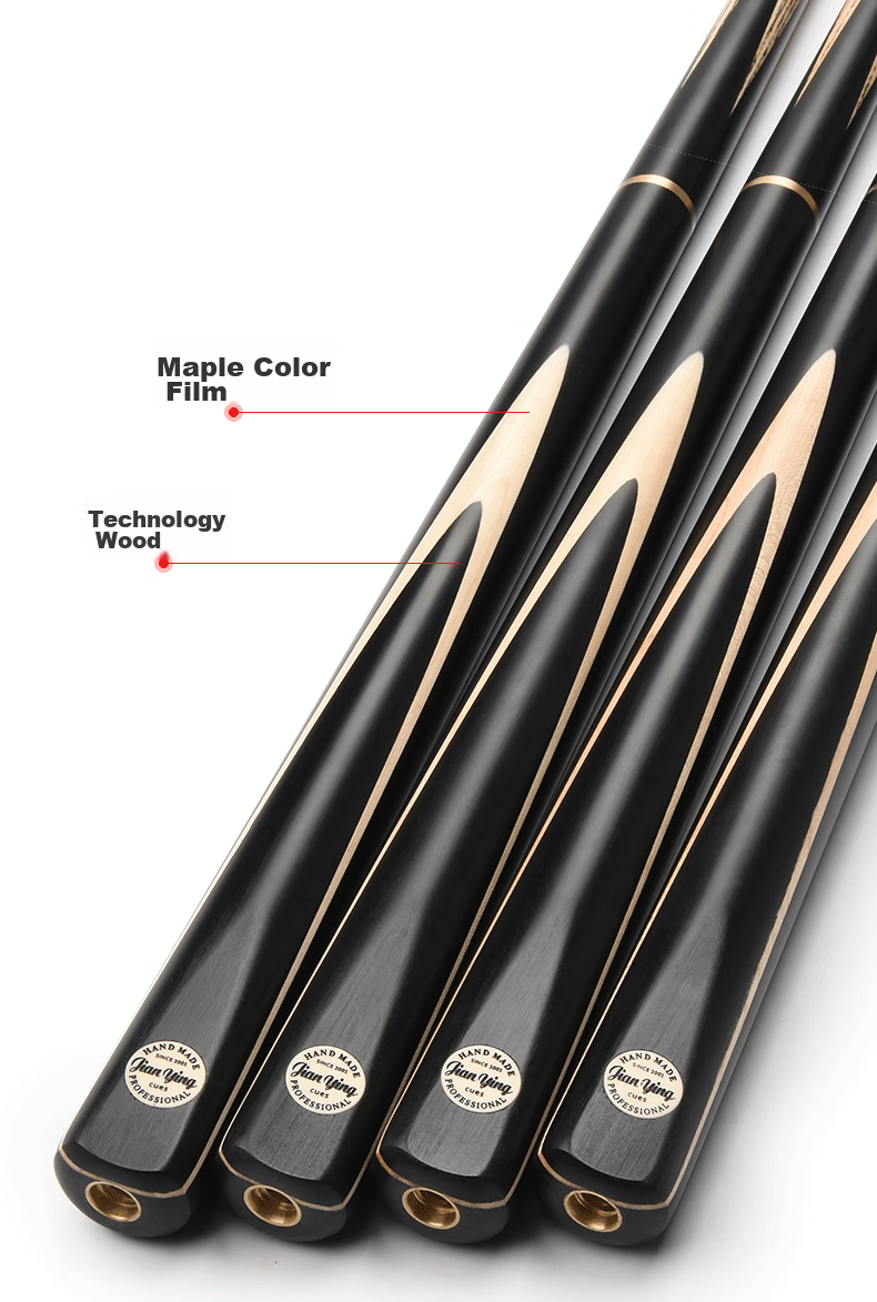Jianying Chinese Style Small Medium Head English Split Black 8 Eight-Ball Snooker 16-Color Cue Stick Set Black Warrior 9
