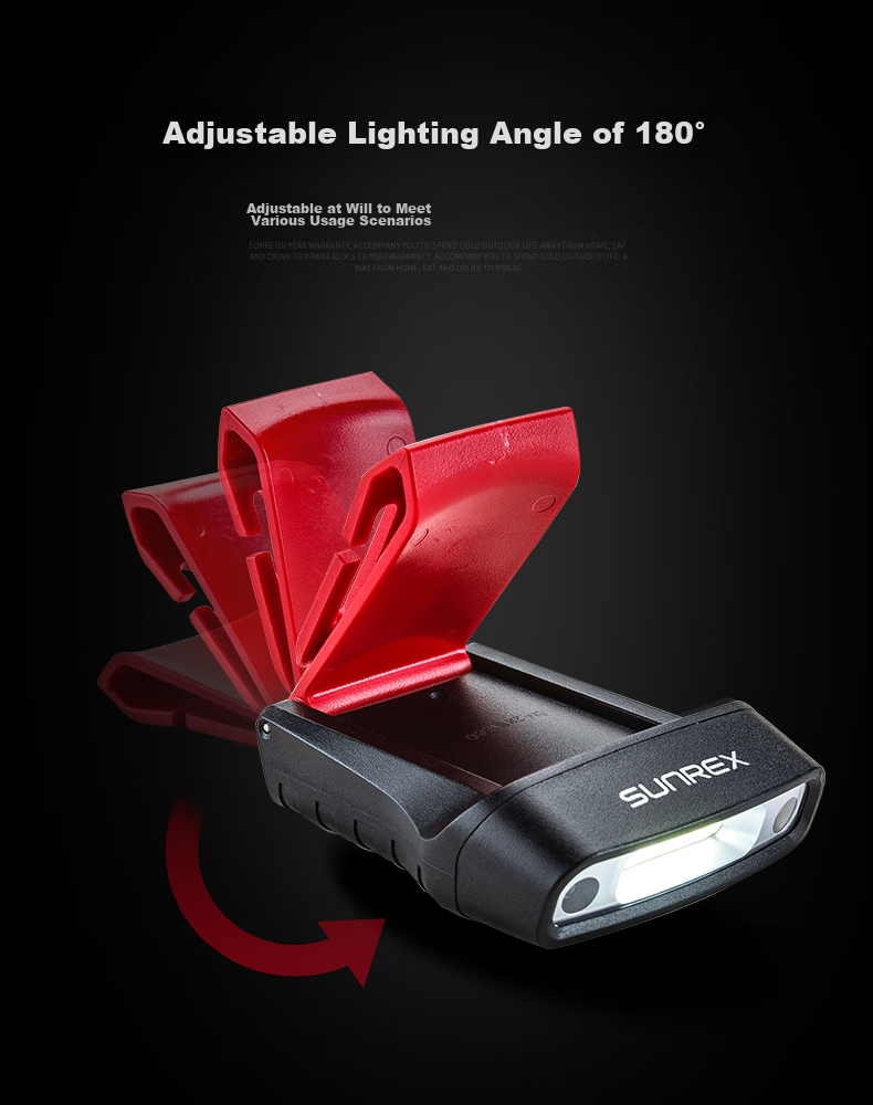 Shanlishi H100 Cap Clip Light, Motion-Sensing Headlamp, Night Fishing Light, Fishing Brim Light, Ultra-Bright Rechargeable Head-Mounted Lamp 6