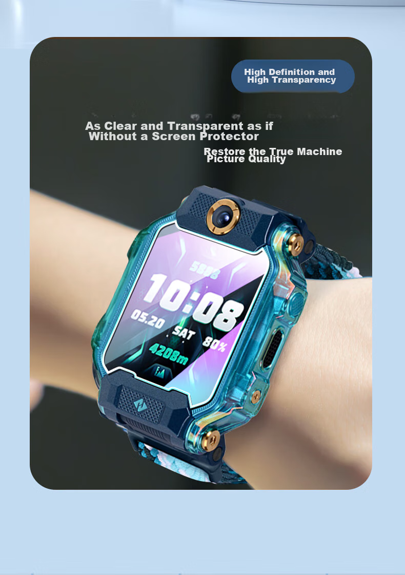 Xuanyi [Two-Pack] Tempered Glass Screen Protector for Xiaotianc Z9 Pro, Children's Watch Z8a/Z8 Blue Light Film, Z9 Youth Edition Phone Watch Blue Light Protective Film, Z9 Purple Light Watch Film 4