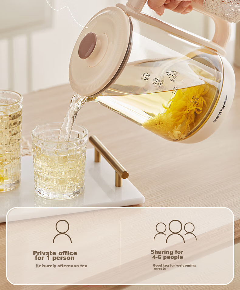 Royalstar Pure Titanium Health Kettle Constant Temperature Electric Water Boiler Office Home Tea Kettle Fully Automatic Insulated Integrated Flower Tea Kettle Latest Model YSH8086(Ti) 15
