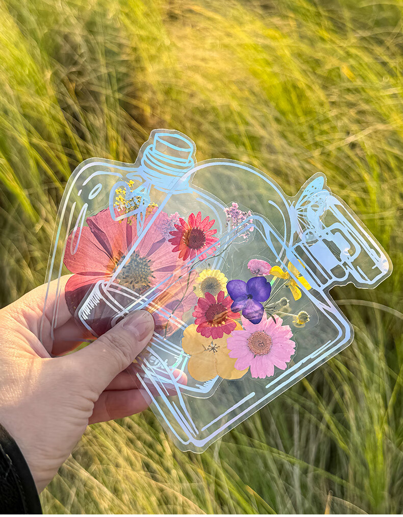 TIANSE Dried Flower Bookmark Pressed Flower Craft Kit Creative Handmade Graduation Souvenir Gift for Boys and Girls Plant Specimen Tassel Material Pack Multicolor 10 Pieces TS-6138 10