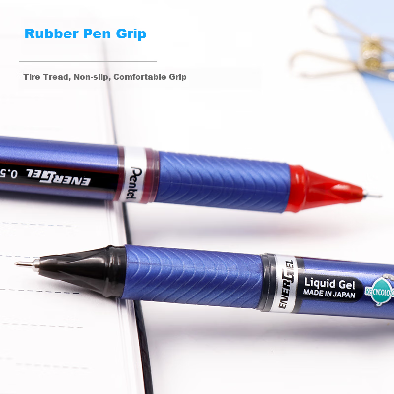 Набор гелевых ручек Pentel BLN25, 0.5 мм, черный, 12 шт.