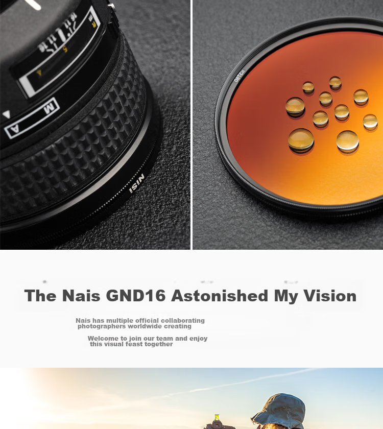 NiSi Gradient Filter GND16 (1.2), 62mm Filter, 4-Stop Circular Soft Gradient Filter, DSLR And Mirrorless Camera Protective Filter, Suitable for Canon, Nikon, Sony, And Fuji Cameras 6