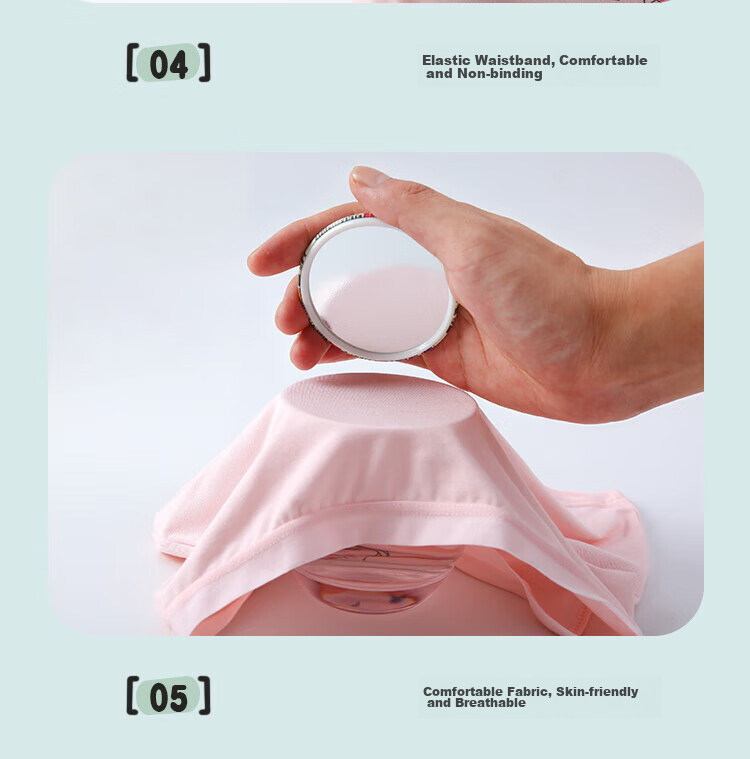 Hengyuanxiang Summer Children's Underwear, Modal Girls' Panties, Silk-Like Thin Boy Shorts, Kids' Boxer Briefs, Size 150 13