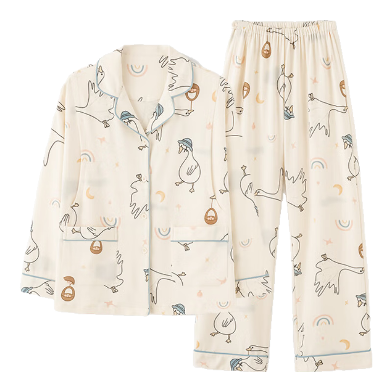 JOYNCLEON Maternity Wear Spring And Summer Nursing Pajamas, Postpartum Sleepwear, Loungewear, Soft And Comfortable, XL Jyz171065