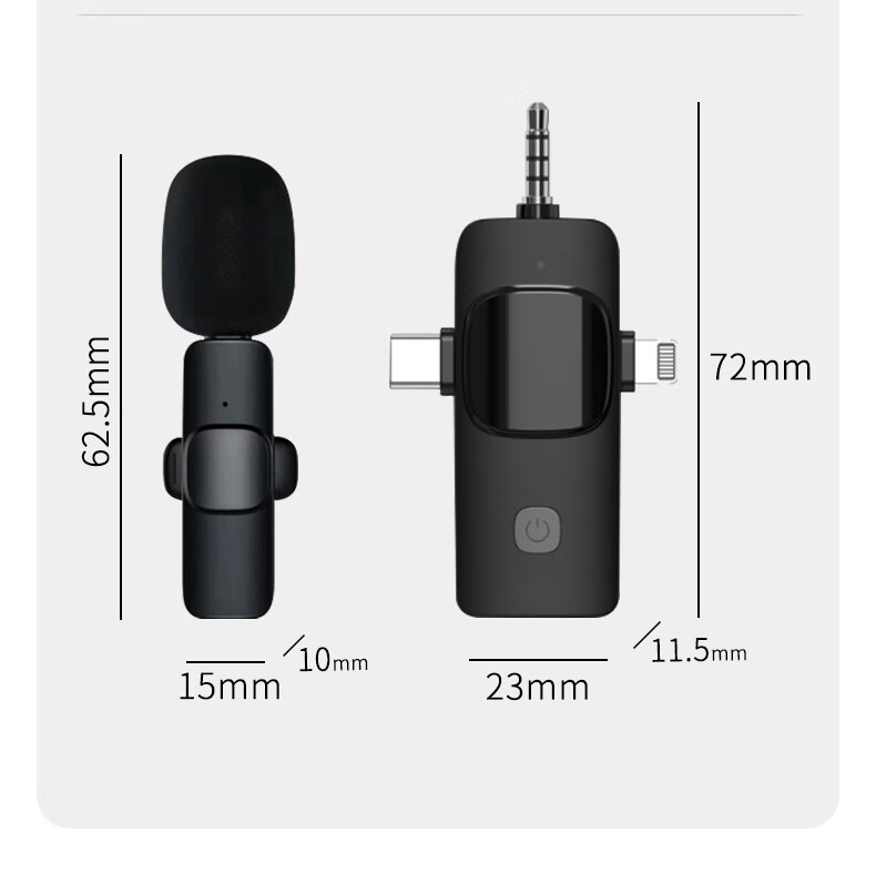 Masentek K1 Wireless Lavalier Microphone, Live Streaming Headset, Host-Specific Microphone, Recording And Amplification Device, Small Bee One-To System, Suitable for Smartphones, Computers, And Canon Cameras 31