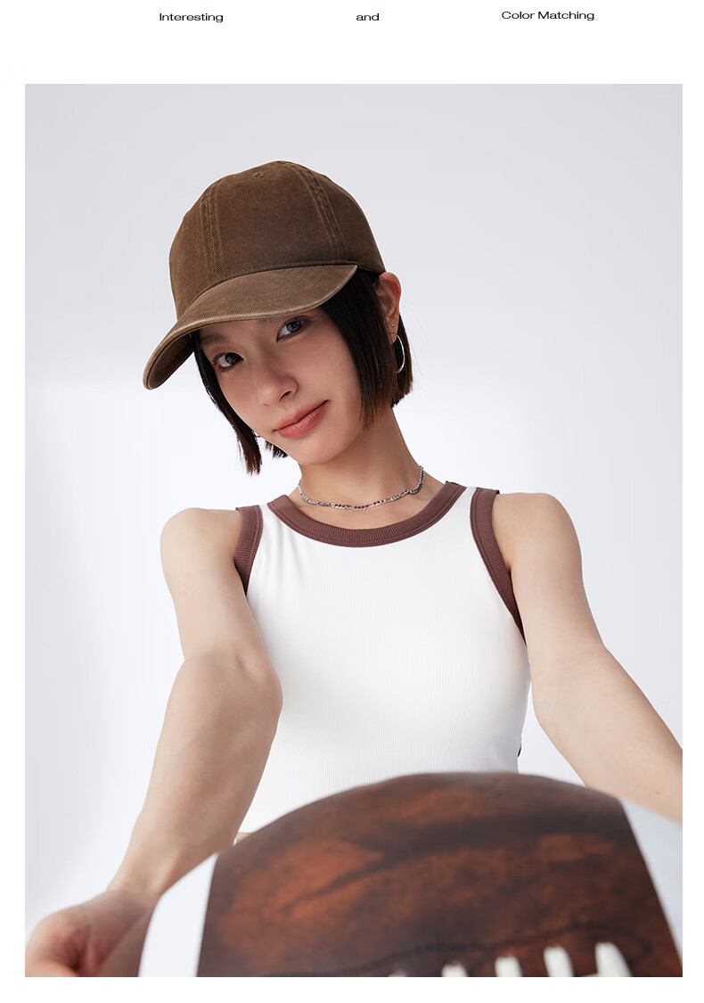 FANCET Baseball Cap for Women, Washed Denim Style Hat, Korean Version Large Head Circumference Sports Cap for Men, Duck Tongue Cap, Couple's Hat 10