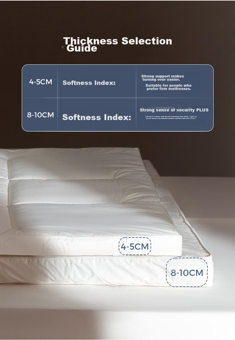 Anmino Anti-Mite Antibacterial Mattress Pad, Soft Mat for Home Use, Anti-Mite Tatami Mat 18