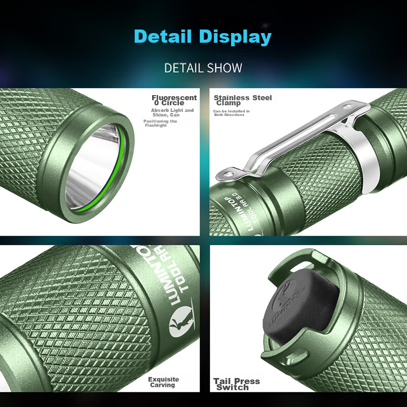 LUMINTOP TOOL AA3.0 Flashlight, High Brightness, Compact, Magnetic Lithium Battery Flashlight, Portable for Home And Outdoor Camping Lighting 9