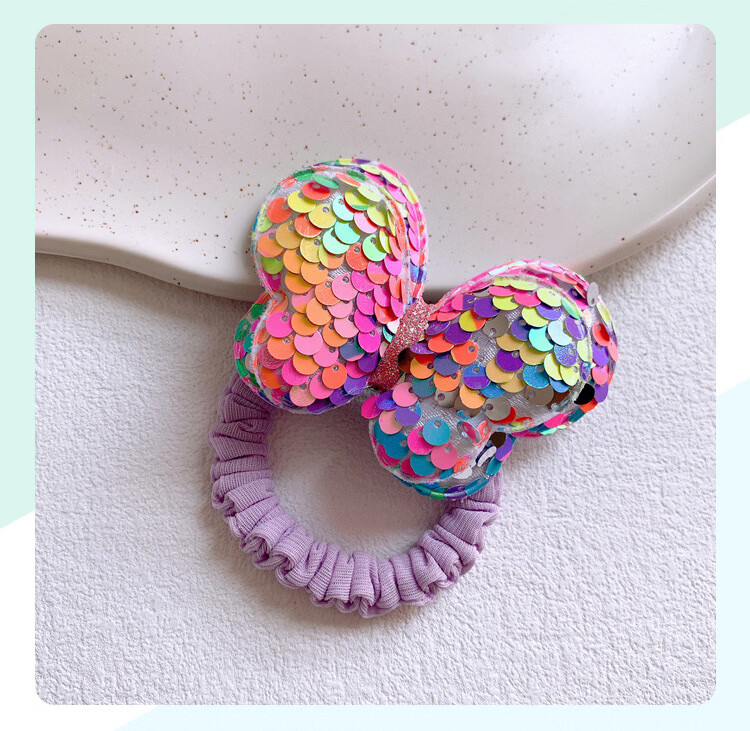 CHIMERA 4-Piece Children's Hair Ties, Bun Maker, High Ponytail Holder, Non-Damaging Hair Bands, Girls' Mid-Autumn Festival Gift 24