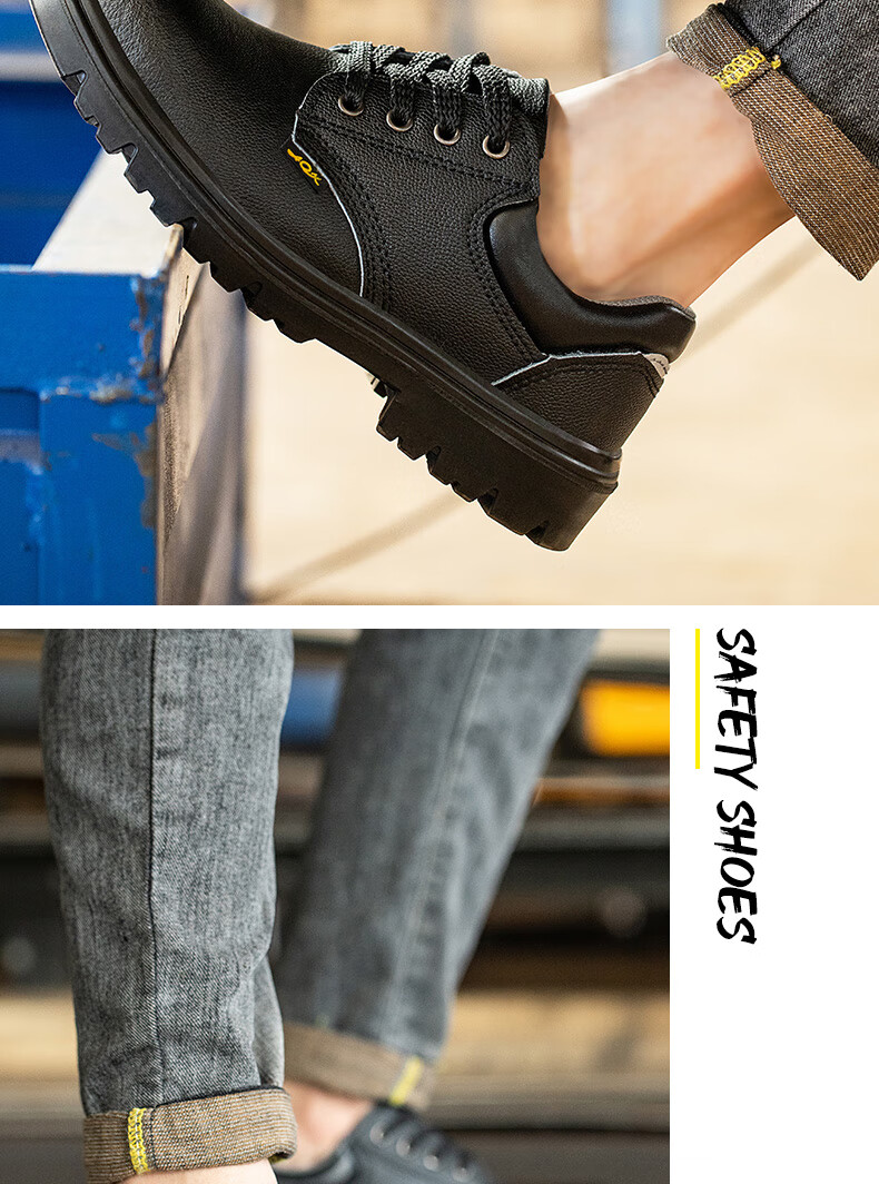 FUCHENG Safety Shoes for Men, Functional Footwear with Steel Toe Cap, Anti-Smashing And Puncture-Resistant, Comfortable And Breathable Work Shoes 012 Size 43 13