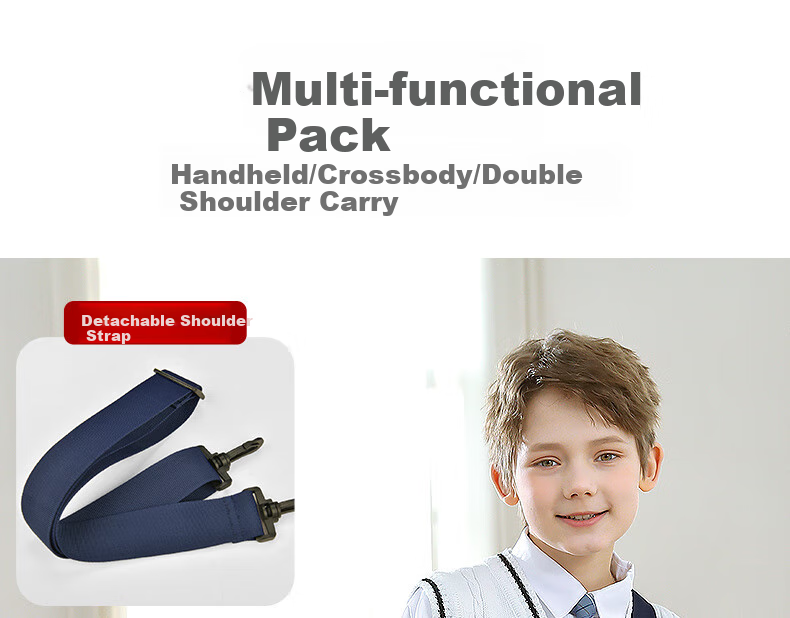 UNIVERSITY OF OXFORD Tutoring Bag for Primary School Students, Boys And Girls Handheld Bag, Hand-Held Bookbag, Children's Crossbody Bag, Tutoring Bag, Backpack 1194 Purple 6