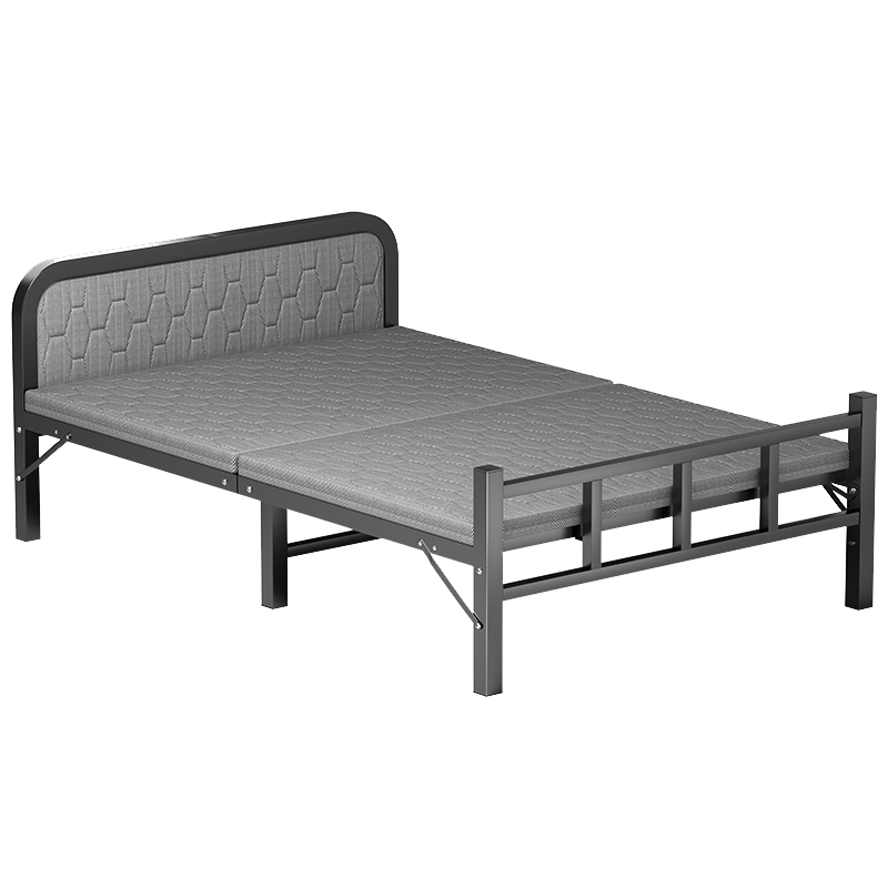 Chibailun Folding Bed, Single Bed for Home Use, Simple Bed, Office Nap Bed, Dormitory Hard Board Bed, Portable Bed for Rental Apartments