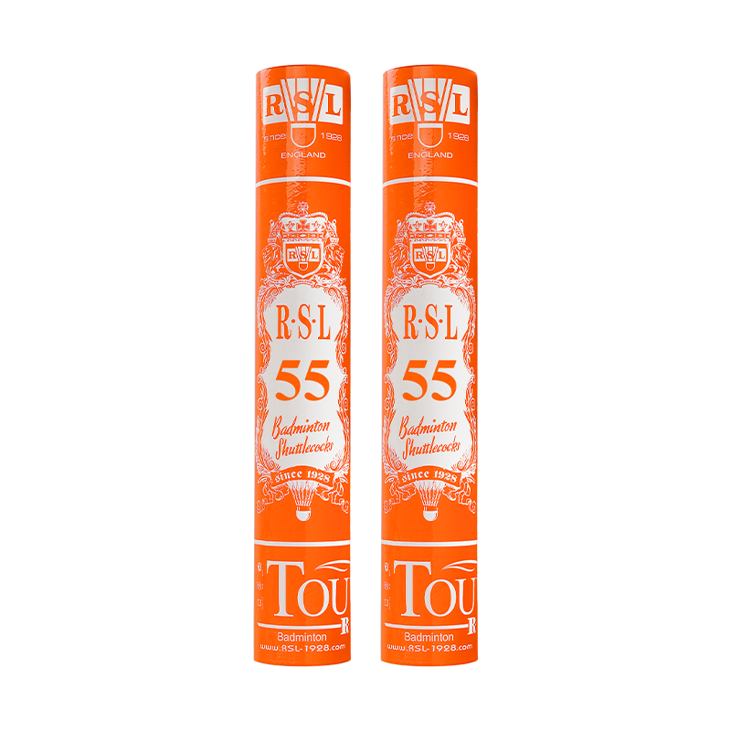 RSL Badminton Shuttlecocks, 12-Pack for Training And Competition, Stable Flight, Precise Landing, RSL-55 Model, Speed 77, 1 Tube