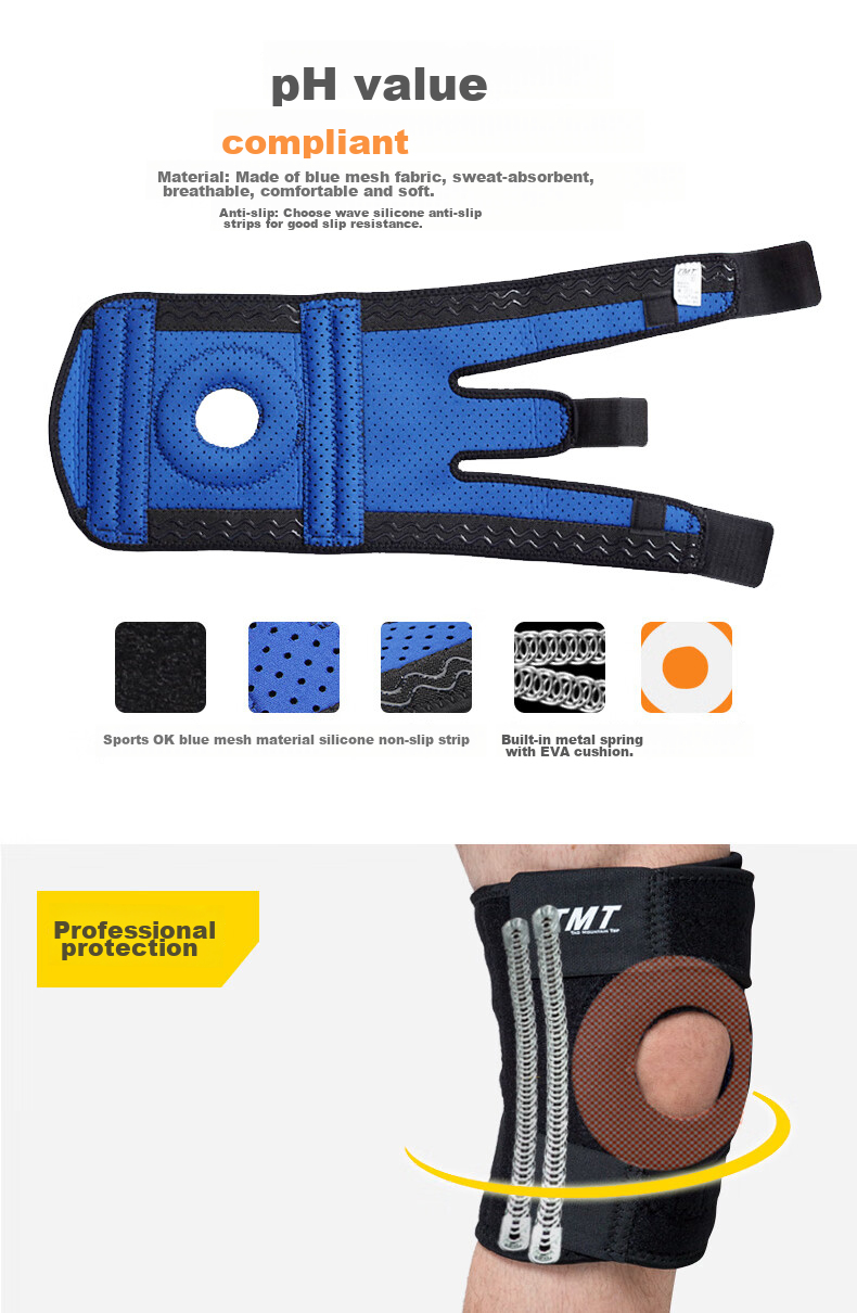 TMT Knee Brace for Sports, Warmth, Men And Women, Cold Legs, Running, Meniscus Injury, Arthritis, Specialized for Hiking, Basketball, Badminto 8