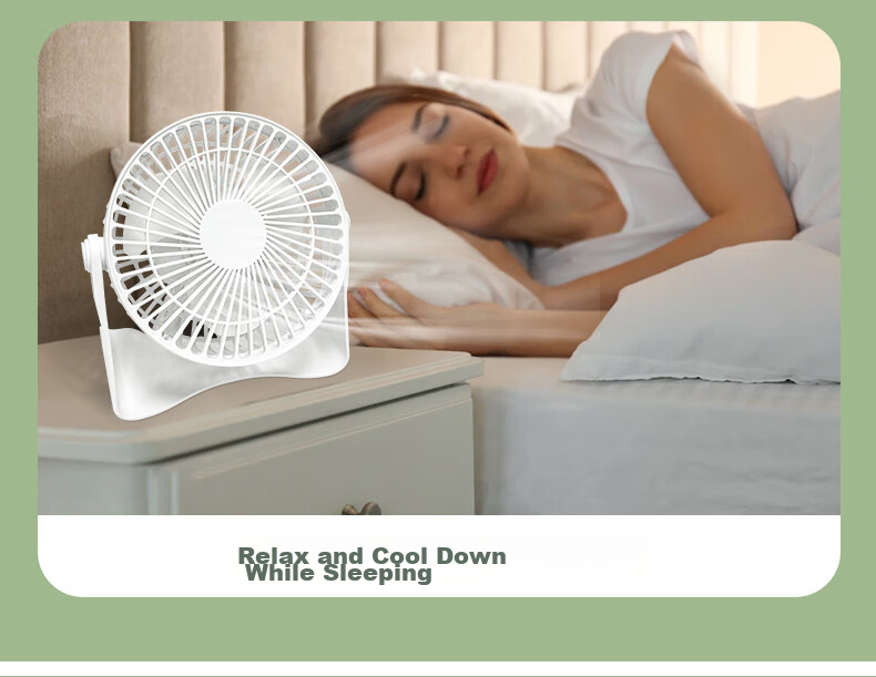 ALittleFlower [Desktop Fan] Desktop Fan, Small Quiet Fan, Latest 2026 Model with Ultra-Long Battery Life, Portable for Dormitory, Office And Students, USB Rechargeable 13