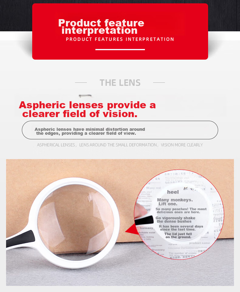 KENKO Japanese Handheld Reading Magnifier (With Auxiliary Magnifier) PKC-025 4