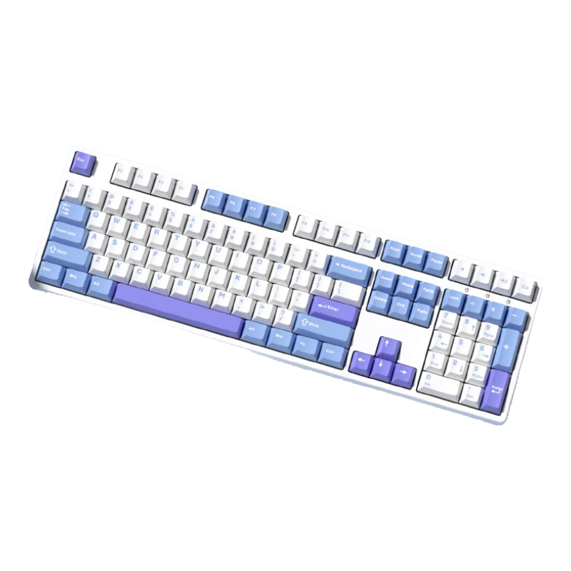 Ikbc Z108 Mechanical Keyboard, Wired Mechanical Keyboard with 108 Keys, E-Sports Gaming Keyboard, Office Typing Keyboard with Good Feel, Computer Peripheral, Sea Salt Milk Red Switch Wired