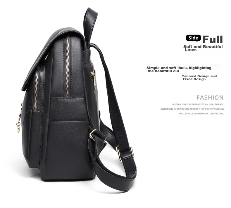 Aiqinghai Leather Handbag, Women's Bag, Backpack, Large Capacity Schoolbag, Travel Casual Fashion Business Brand Birthday Gift 10